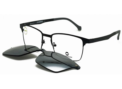 Óculos com Clipon - EYECROXX - EC561MD COL.1 52 - PRETO