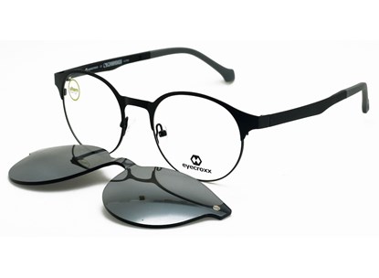 Óculos com Clipon - EYECROXX - EC563MD COL.1 49 - PRETO
