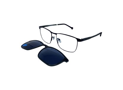 Óculos com Clipon - EYECROXX - EC601MD COL.2 56 - PRATA