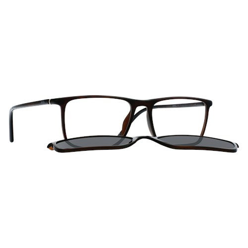 Óculos com Clipon - INVU - G4010 B 53 - MARROM