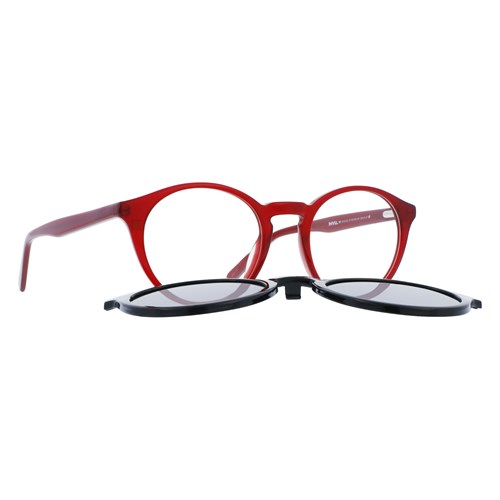 Óculos com Clipon - INVU - M4215 D 49 - VERMELHO