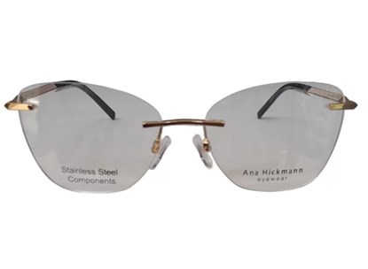 Óculos de Grau - ANA HICKMANN - AH1445 04A 54 - DOURADO