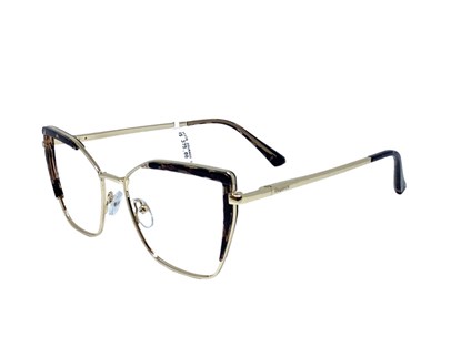 Óculos de Grau - ELEGANCE - 95379 DOURADO 57 - DEMI