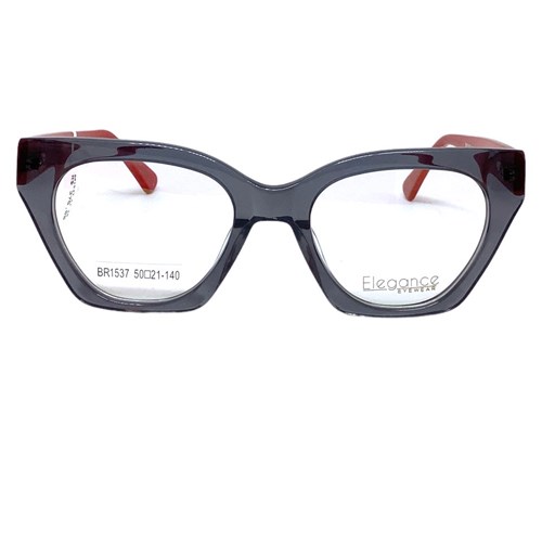 Óculos de Grau - ELEGANCE - BR1537 C1 50 - CINZA