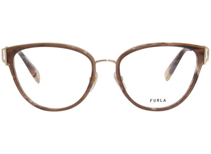 Óculos de Grau - FURLA - VFU444 0GGU 54 - MARROM