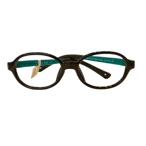 Óculos de Grau - SILMO KIDS - SK18101 BLK/GREEN 43 - PRETO