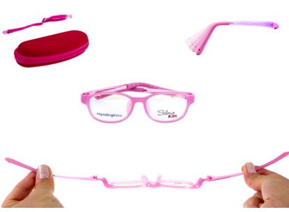 Óculos de Grau - SILMO KIDS - SK18103 RED 45 - ROSA