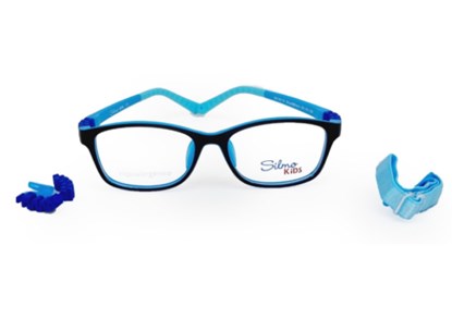 Óculos de Grau - SILMO KIDS - SK18119 BLUE/BLACK 50 - PRETO