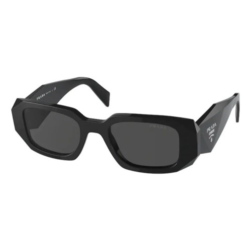Óculos de Sol Masculino Prada Retangular Preto