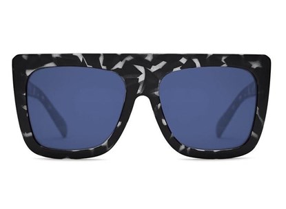 Óculos de sol - QUAY - CAFE RACER BLACK TURT/BLUE - TARTARUGA