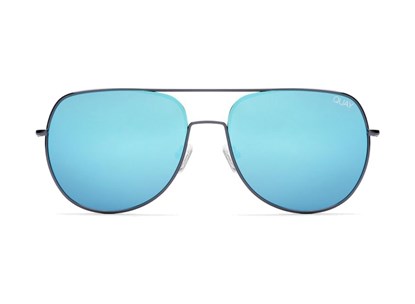 Óculos de sol - QUAY - LIVING LARGE GUN/BLUE - CINZA